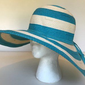 Floppy Sun Hat Wide Brim Stripe